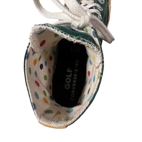 Converse X Golf Wang High Mens Size 7 Women’s Sz 9 Green - Picture 7 of 7